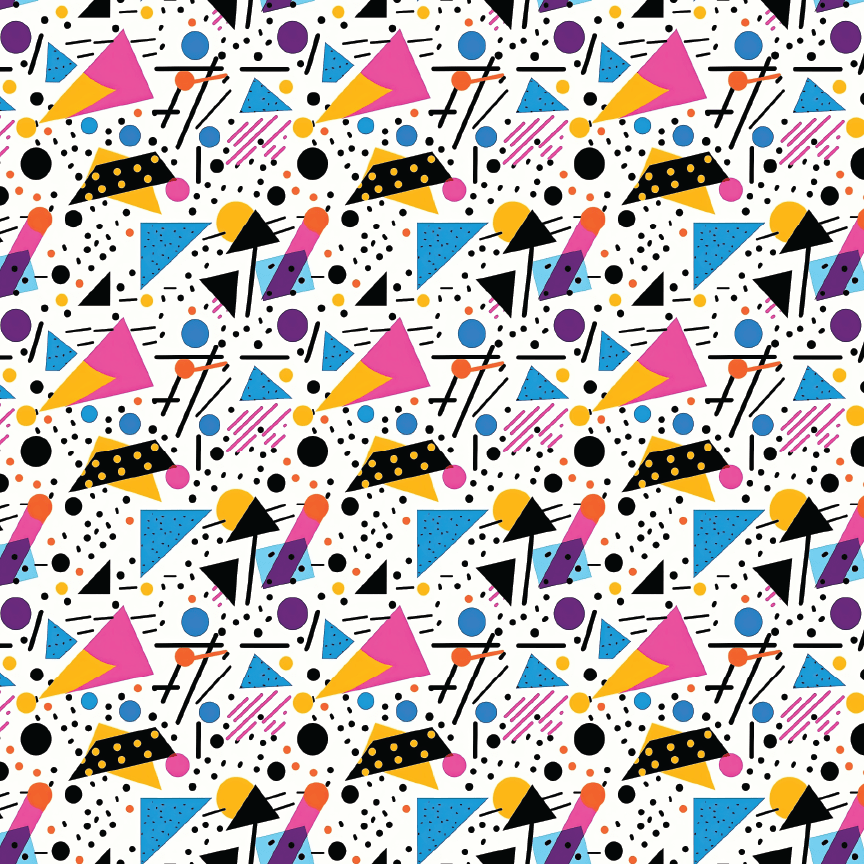 Colorful Memphis Pattern Acrylic Sheets - CMB Pattern Acrylic